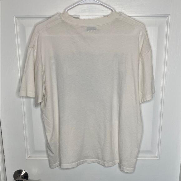 Anine Bing Women’s Cade Northern Lights Graphic Tee Sz S oversized distressed - Picture 7 of 7